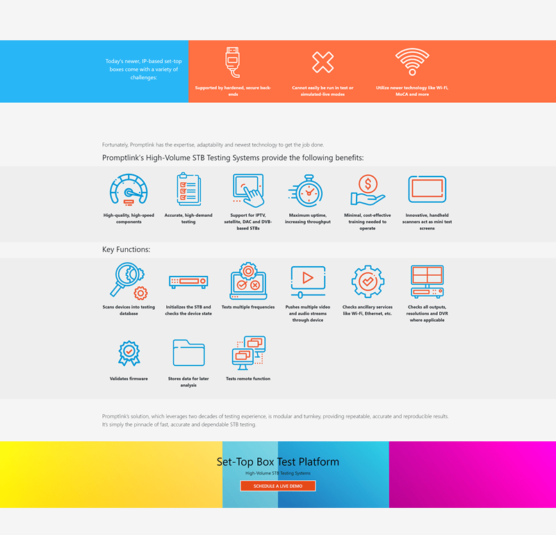 Testing Advanced, All-in-one Set-top Boxes