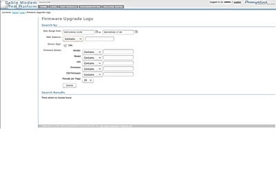 CMTP Firmware Upgrade Logs