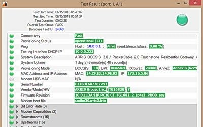 DOCSIS Cable Modem Testing