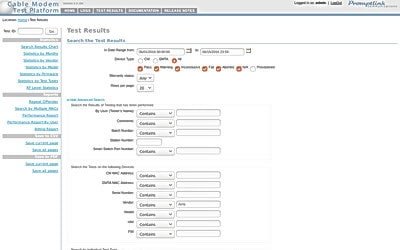 DOCSIS Cable Modem Reporting Module