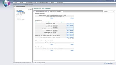 Network DHCP Options